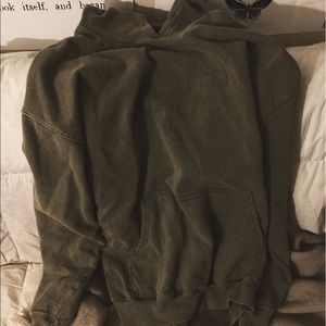 RECLAIMED VINTAGE Green Oversized Hoodie